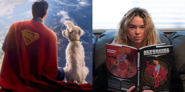 David Corenswet's Superman makes a cameo in Supergirl: Woman of Tomorrow, appearing in a touching flashback where Supergirl arrives on Earth with her puppy, Krypto.