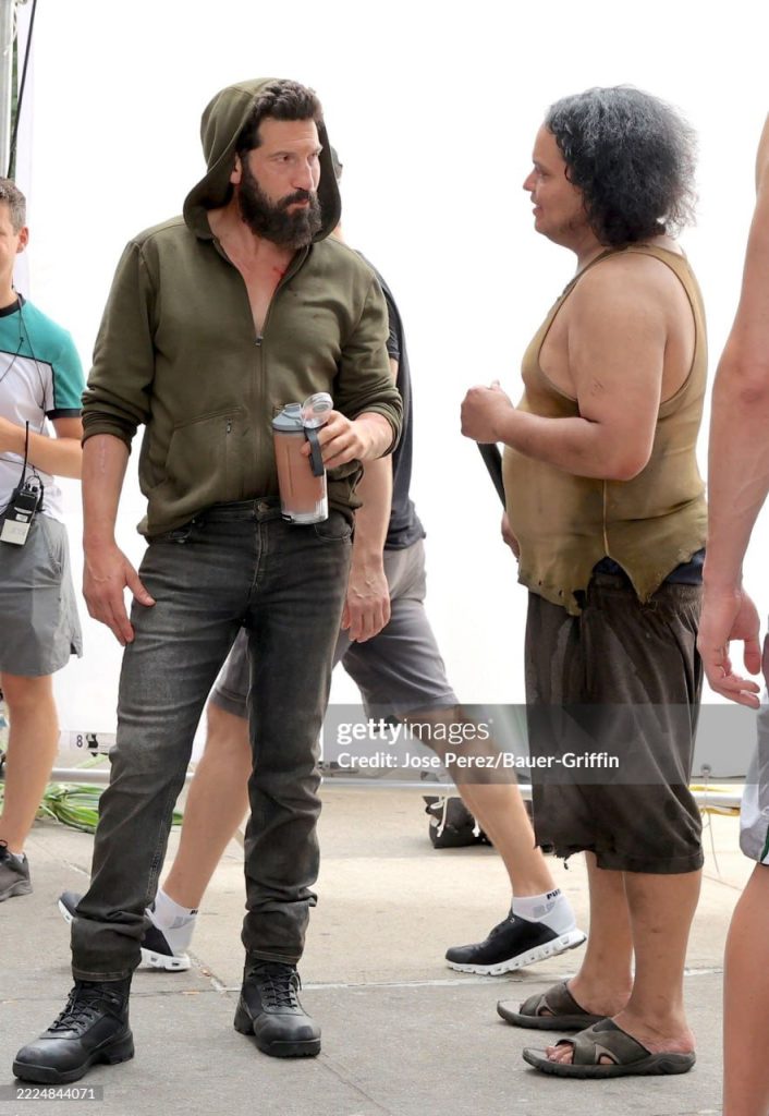 First look at Jon Bernthal as Frank Castle on the set of Marvel Studios’ Punisher special in New York City revealed in new set photos.
