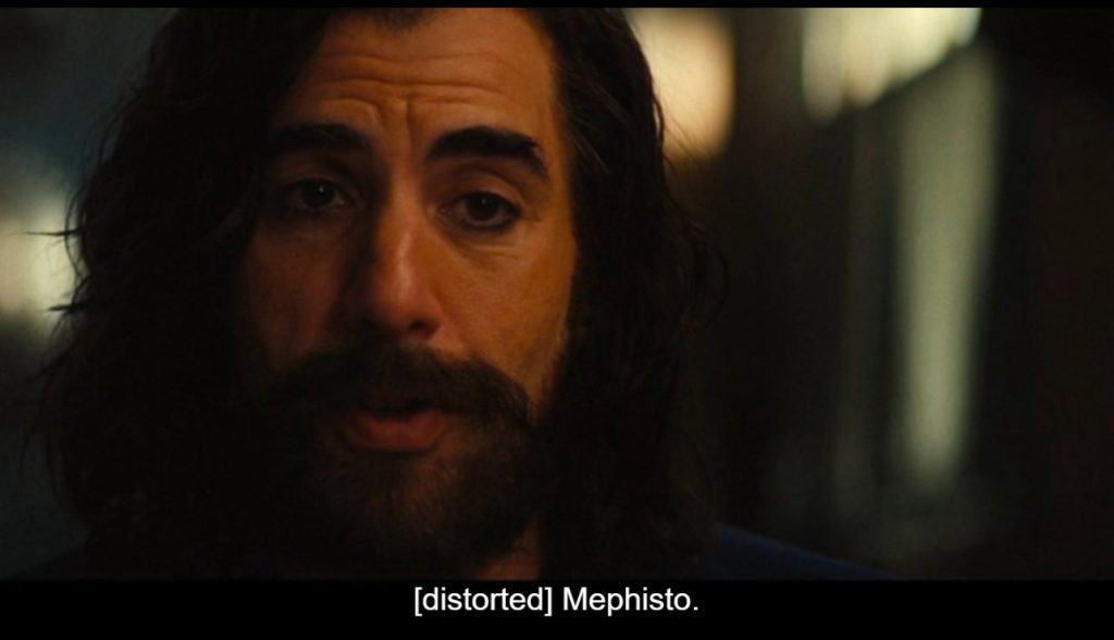 In Episode 6 of Ironheart, "The Past Is the Past," Sacha Baron Cohen debuts as Mephisto, revealed to have given Parker Robbins the Hood in a dark deal.