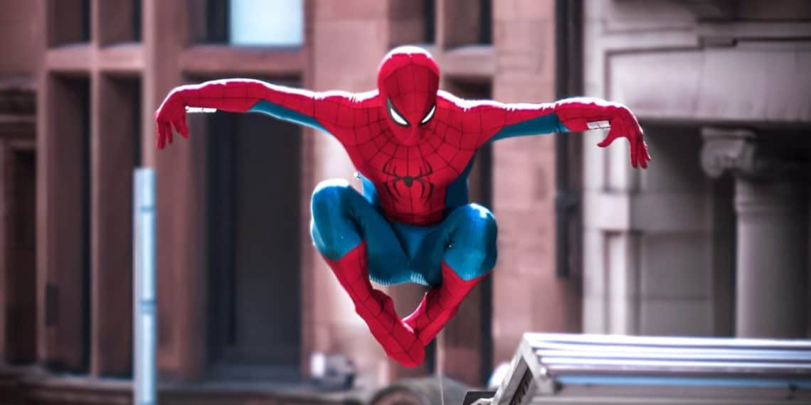 A new look at Tom Holland’s Spider-Man has been revealed, showing him filming a CGI fight scene for Marvel’s Spider-Man: Brand New Day in Glasgow, Scotland.
