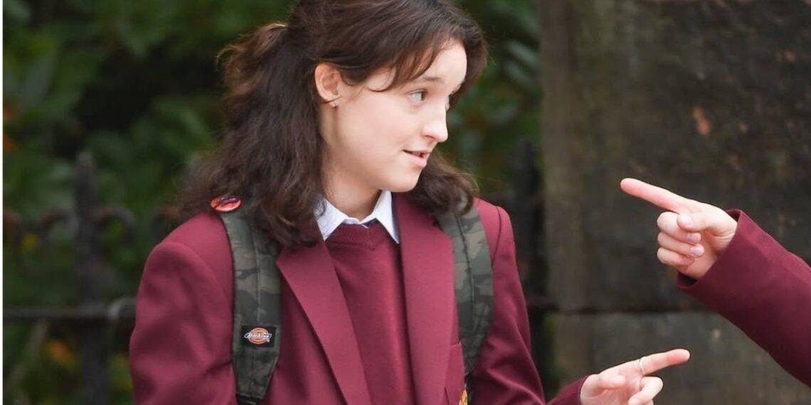 Bella Ramsey has been spotted filming Daisy Haggard’s new Channel 4 thriller Maya in Glasgow, with the streets transformed to look like London.