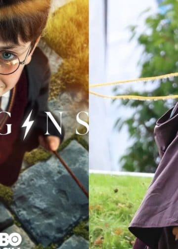 Leaked set images from the Harry Potter HBO series reveal Dominic McLaughlin, Rory Wilmot, Lox Pratt, and Alastair Stout filming at Ashridge Estate.