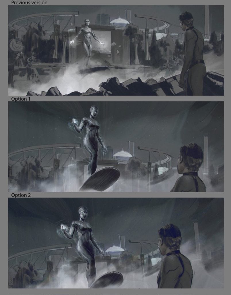 A major concept art leak has already hinted at Shalla-Bal’s return in the upcoming Avengers movie. In the leaked image, she can be seen approaching Reed Richards.