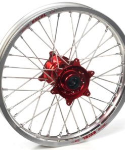 Haan Wheels, Komplett Hjul, 2,15, 18", BAK, SILVER RÖD, Honda 07-12 CRF450R, 07-17 CRF450X, 02-07 CR250R, 04-13 CRF250R, 07-17 CRF250X, 02-07 CR125R