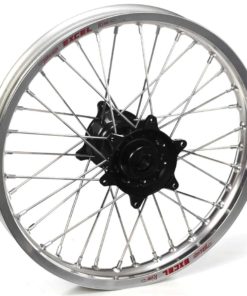 Haan Wheels, Komplett Hjul, 2,50, 18", BAK, SILVER SVART, Husqvarna 14-16 FE 450, 14-16 FE 250/TE 250, 14-16 FE 350, 14-16 TE 125/FE 501/TE 300