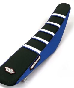 Moto Seat, Ribbat Överdrag Ltd Edt, VIT BLÅ, TM 08-14 EN 450F/MX 450F, 08-14 EN 250/EN 250F/MX 250/MX 250F, 08-14 EN 125/MX 125/EN 144/EN 300/EN 530F/MX 144/MX 300/MX 530F