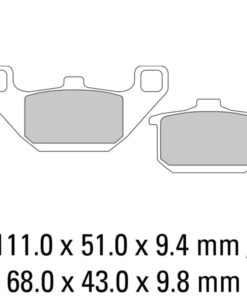 Ferodo Bromsbelägg FDB339P