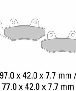 Ferodo Bromsbelägg FDB497EF