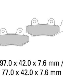 Ferodo Bromsbelägg FDB631EF