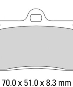 Ferodo Bromsbelägg FRP408P