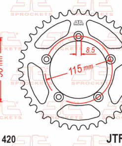 Alternative view of Bakdrev JTR894 420 GASGAS Husqvarna KTM 65cc