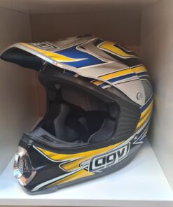 AGV AX-7 CHROMO BLACK/YELLOW/BLUE #M
