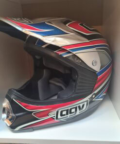AGV AX-7 CHROMO BLUE/RED/BLACK #S