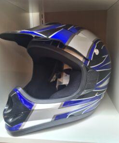 Crosshjälm MDS RC4 Silver/blå