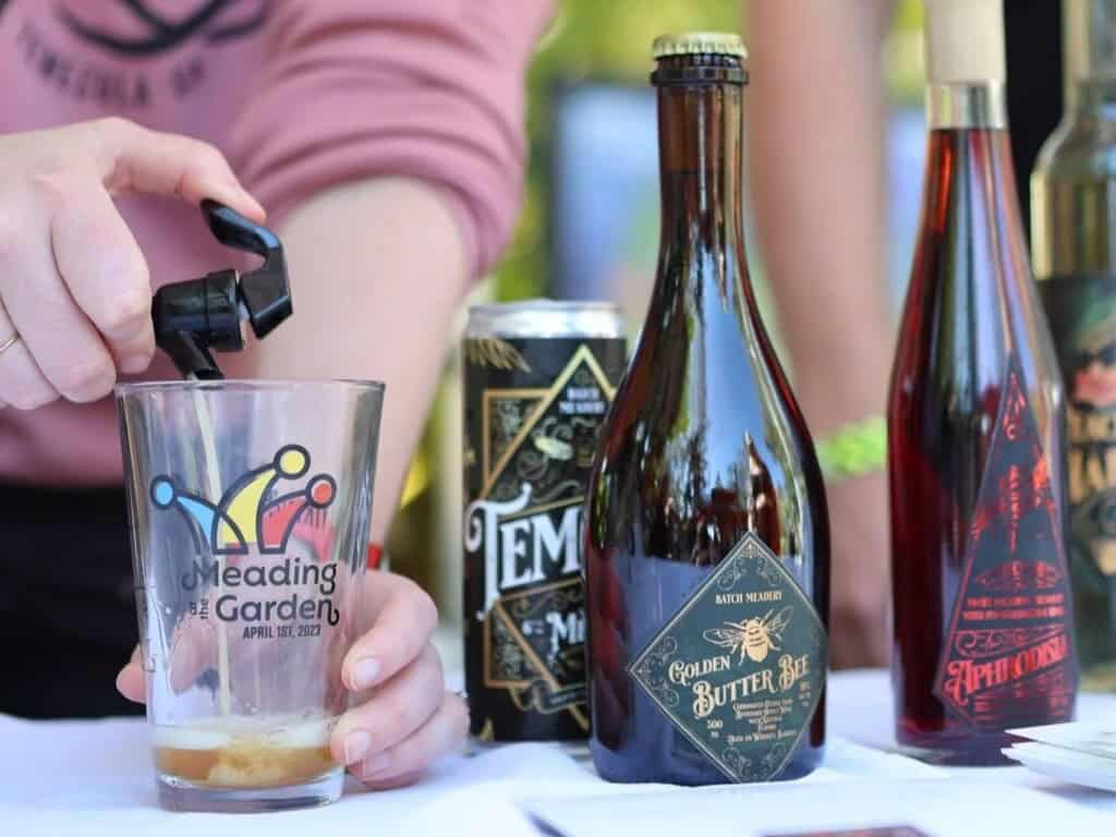 Meading at the Garden mead festival