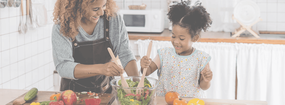 Fresh healthy meals prepared together in a bright kitchen for seniors and families promoting nutrition and well being