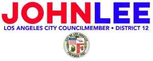 JHN Lee Los Angeles City Council District 12 campaign poster highlighting local government representation and community advocacy.