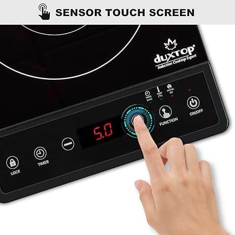 High tech kitchen appliance with touch controls for precise cooking featuring digital display and safety lock ideal for efficient meal preparation