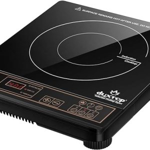 Induction cooktop for fast efficient cooking with sleek black design digital controls and safety features ideal for home kitchens and professional culinary use