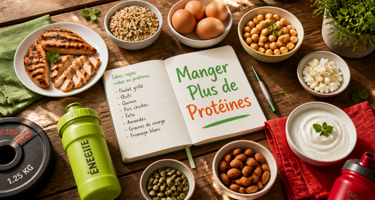 comment manger plus de proteines aliments sur table