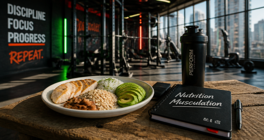 nutrition pour la musculation plateau-repas sportif salle de sport
