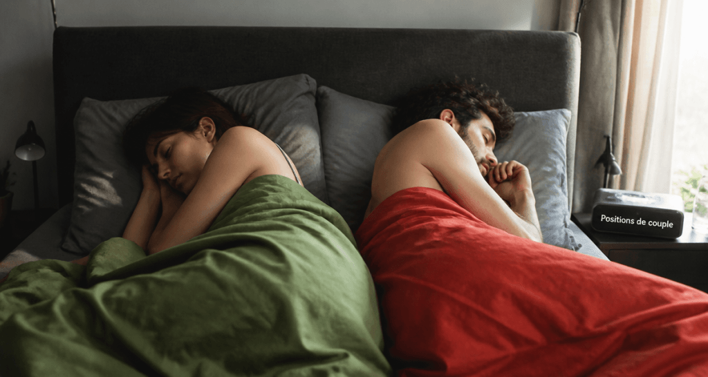 position couple amoureux dormir côte à côte