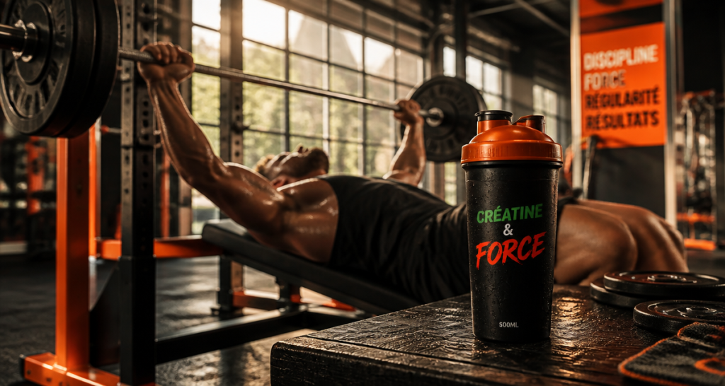 Prise de masse creatine athlète développé couché