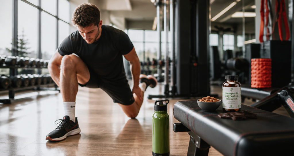 quel magnesium prendre en cas de crampes, sportif s'étire avec magnésium