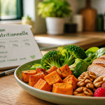 nutrition perdre du poids assiette légumes poulet carnet