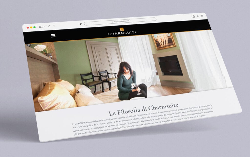 Sito web struttura ricettiva Appartamenti Vacanze e Business a Roma Centro Storico.