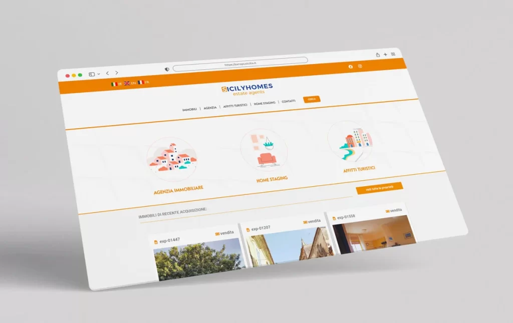 Sito web agenzia immobiliare e gestione affitti turistici - con sistema di pubblicazione e ricerca immobili