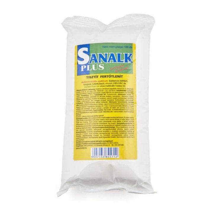 Sanalk Plus törlőkendő utántöltő 100 db-os
