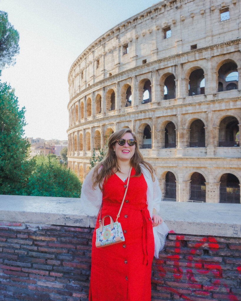 This is one of the best views of the Roman Colosseum, you can find it at Giardinetto del Monte Oppio. This will give you an elevated view of the back of the Colosseum with foliage in the foreground making it a lovely photo spot. If you stay in the Centro Storico area of Rome you'll be only a twenty minute walk from here. Whether you're spending 3 days in Rome Italy or even longer like 5 days in Rome, you have to add this to your itinerary!
