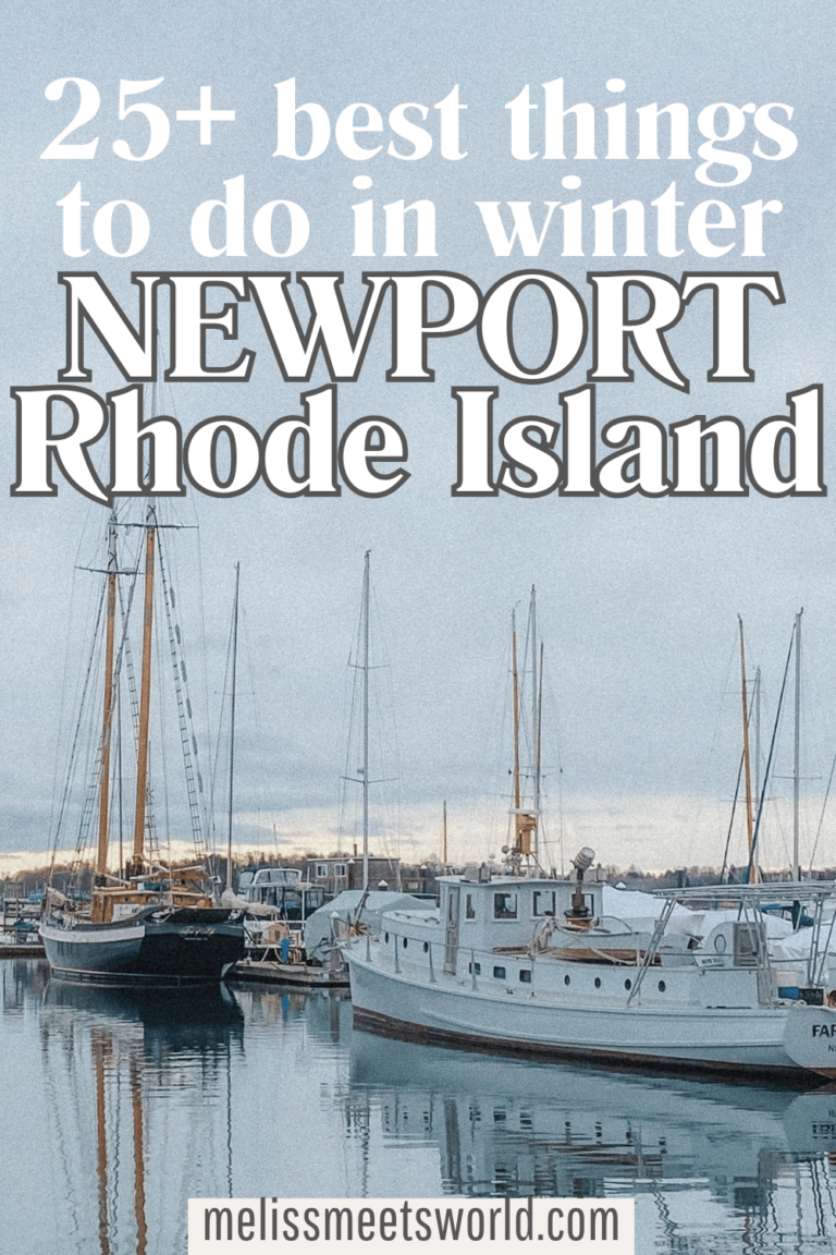 Here are the best things to do in Newport Rhode Island in the winter and how to visit the gilded mansions at Christmas!