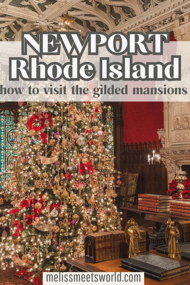 Here are the best things to do in Newport Rhode Island in the winter and how to visit the gilded mansions at Christmas!