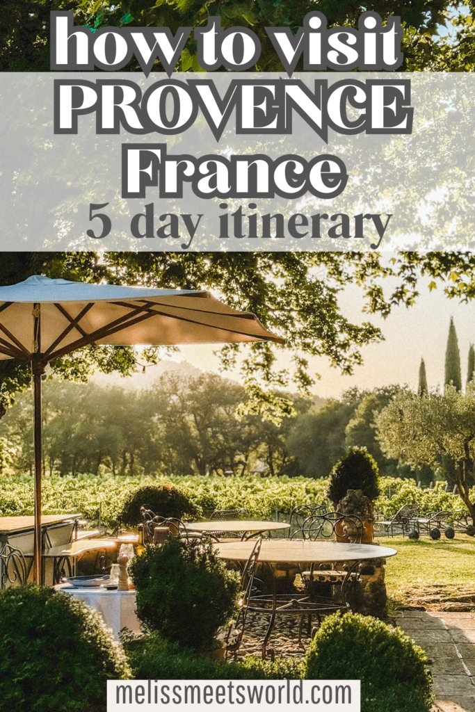 Provence France 5 day itinerary