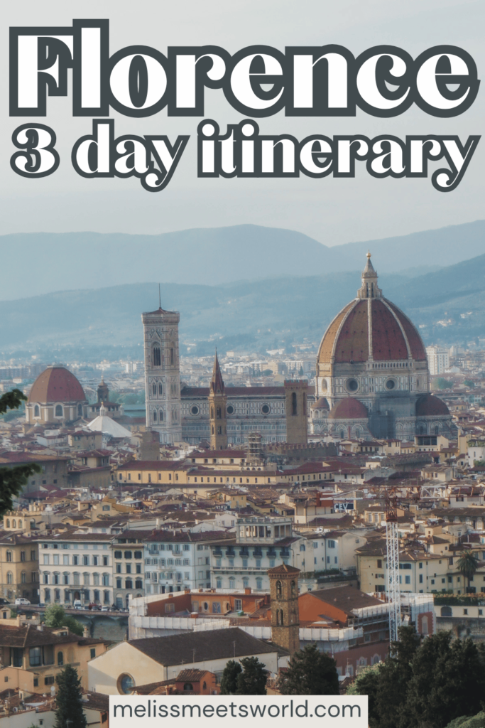 The only Florence travel itinerary you need!