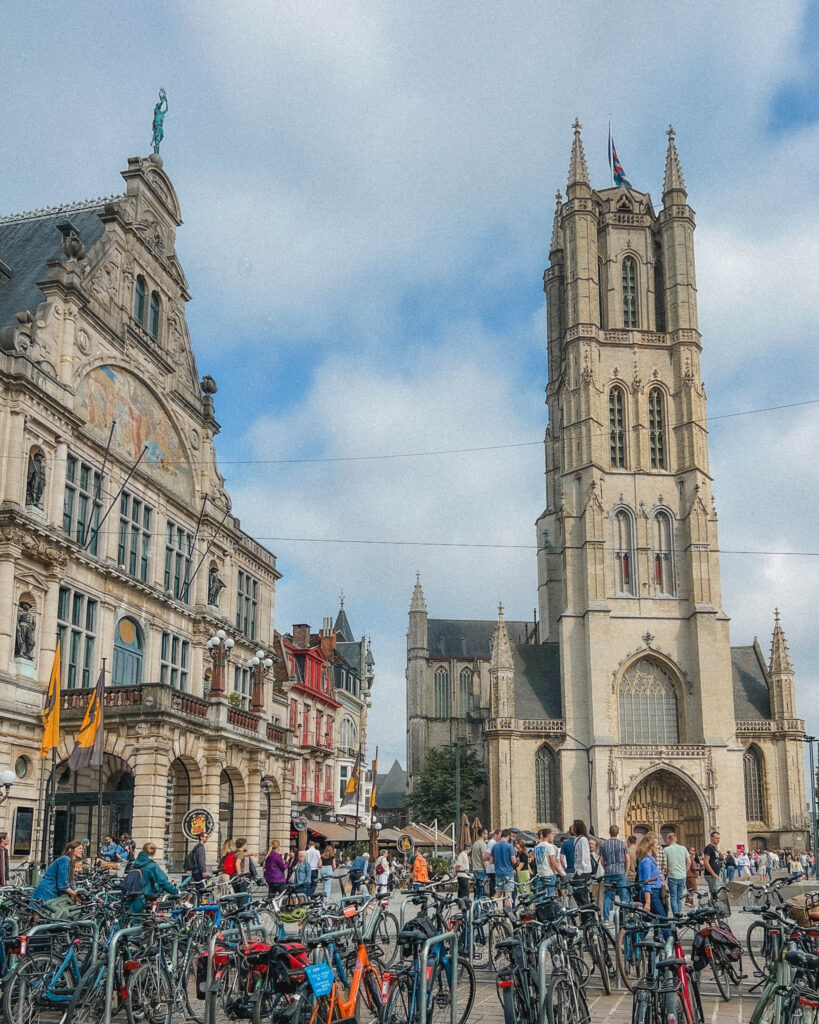 This is a beautiful square in Ghent's city center where you can visit the famous Saint Bravo's Cathedral.