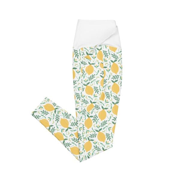 Lemons | Crossover leggings with pockets