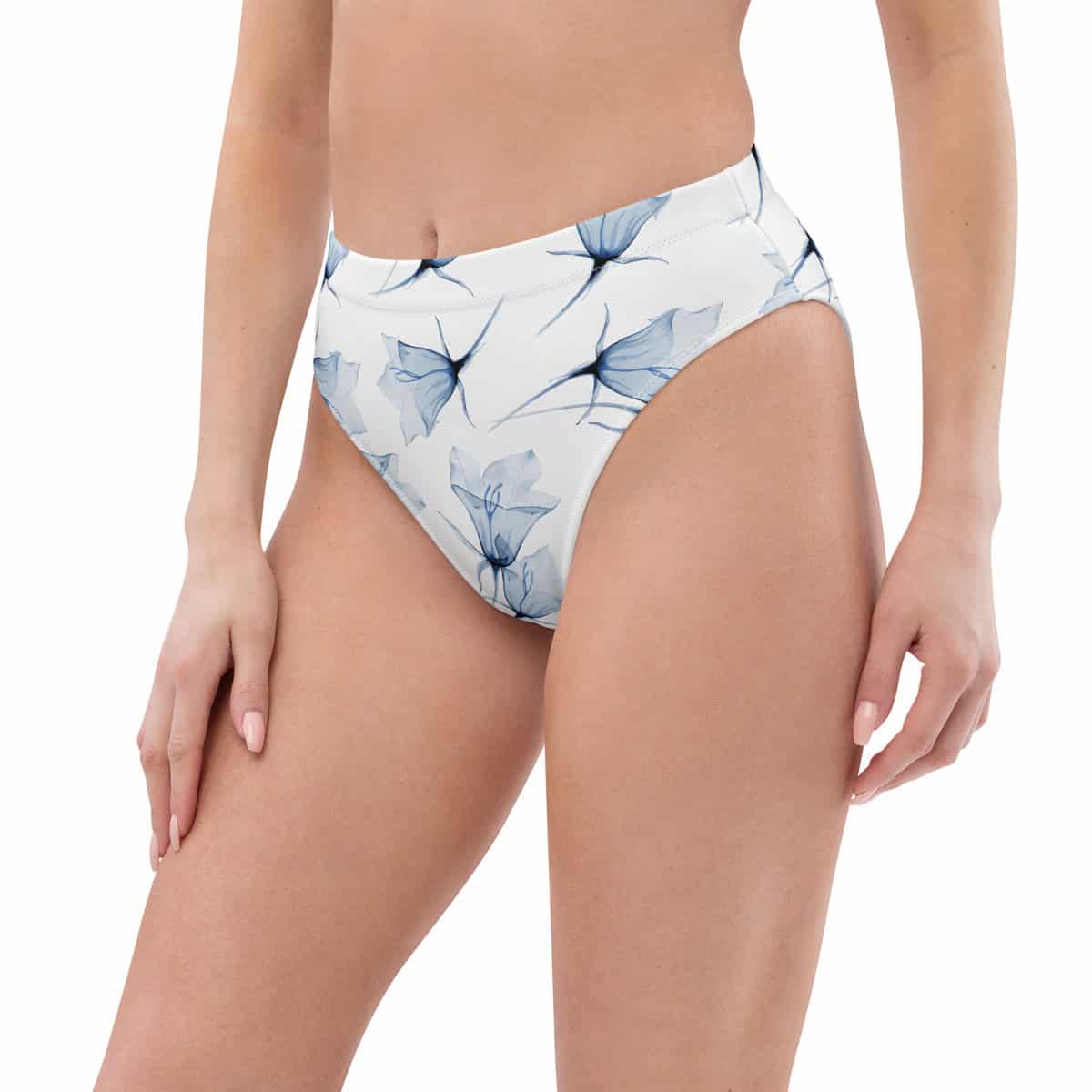 Big Blue | Recycled high-waisted bikini bottom