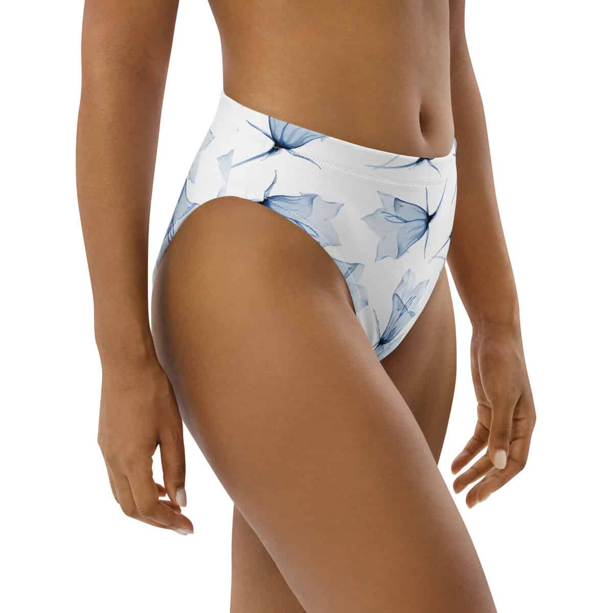 Big Blue | Recycled high-waisted bikini bottom
