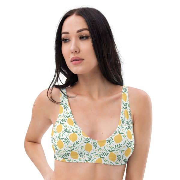 Lemons | Recycled padded bikini top
