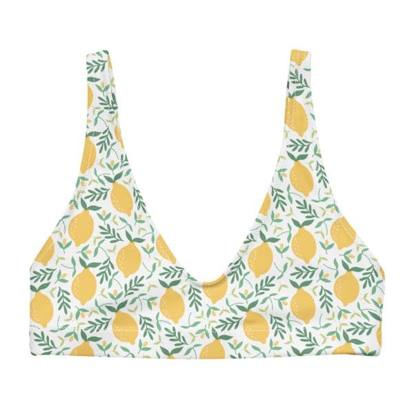 Lemons | Recycled padded bikini top