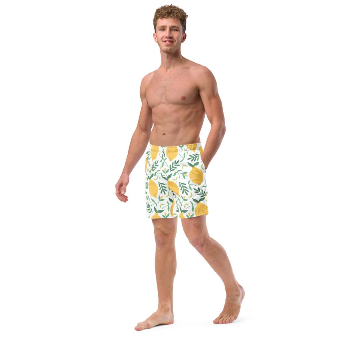 Lemons | All-Over Print Recycled Swim Trunks