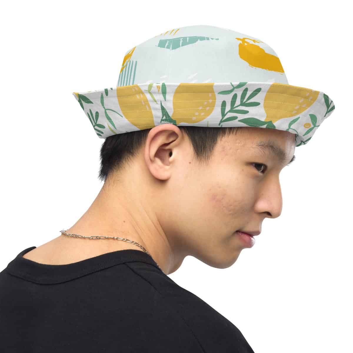 Lemons + Abstract | Reversible bucket hat