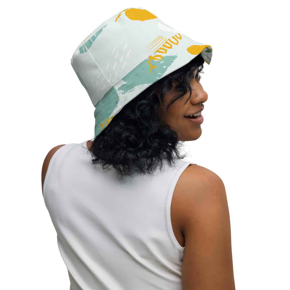 Lemons + Abstract | Reversible bucket hat