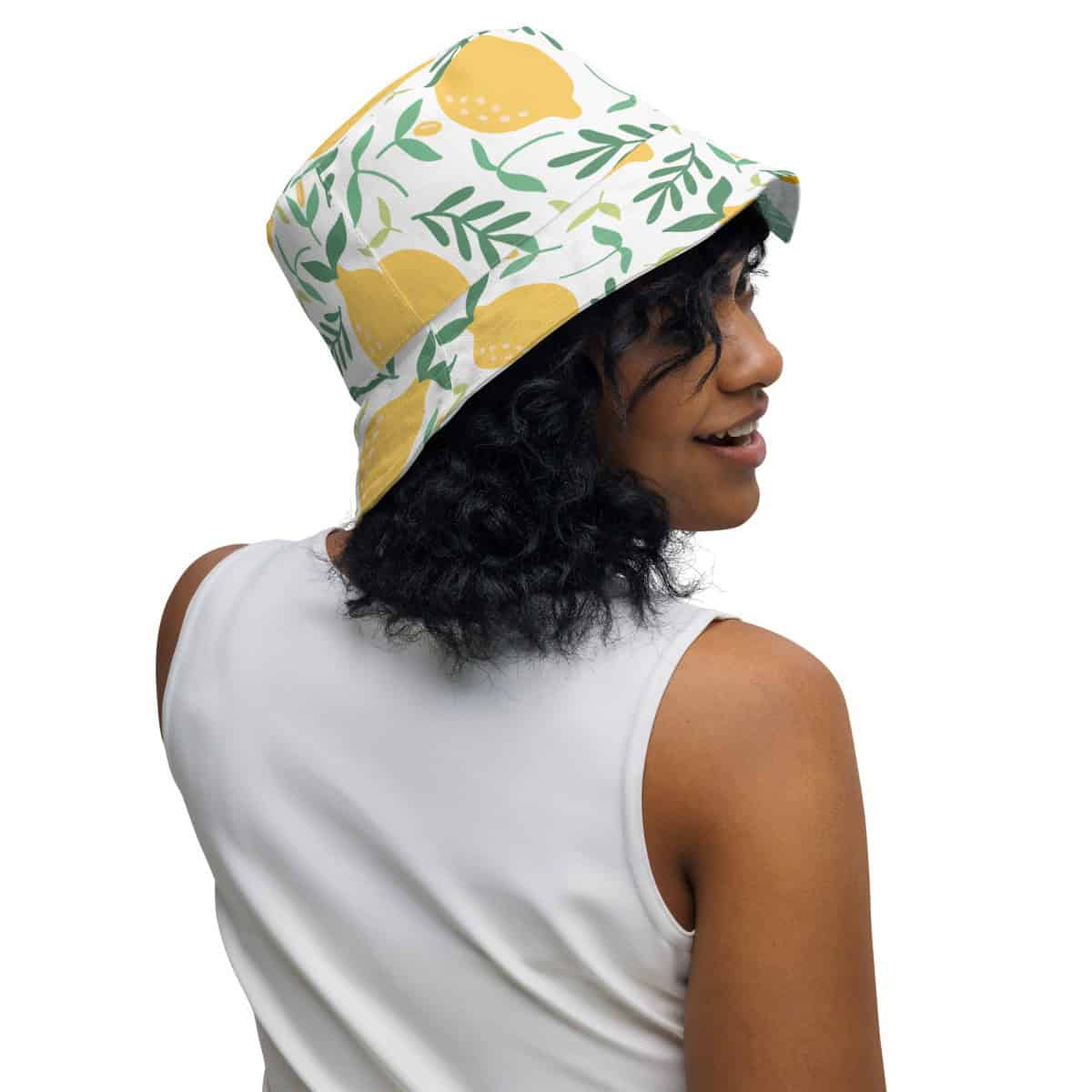 Lemons + Abstract | Reversible bucket hat