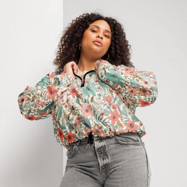 Flower field | Women’s cropped windbreaker