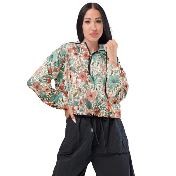 Flower field | Women’s cropped windbreaker