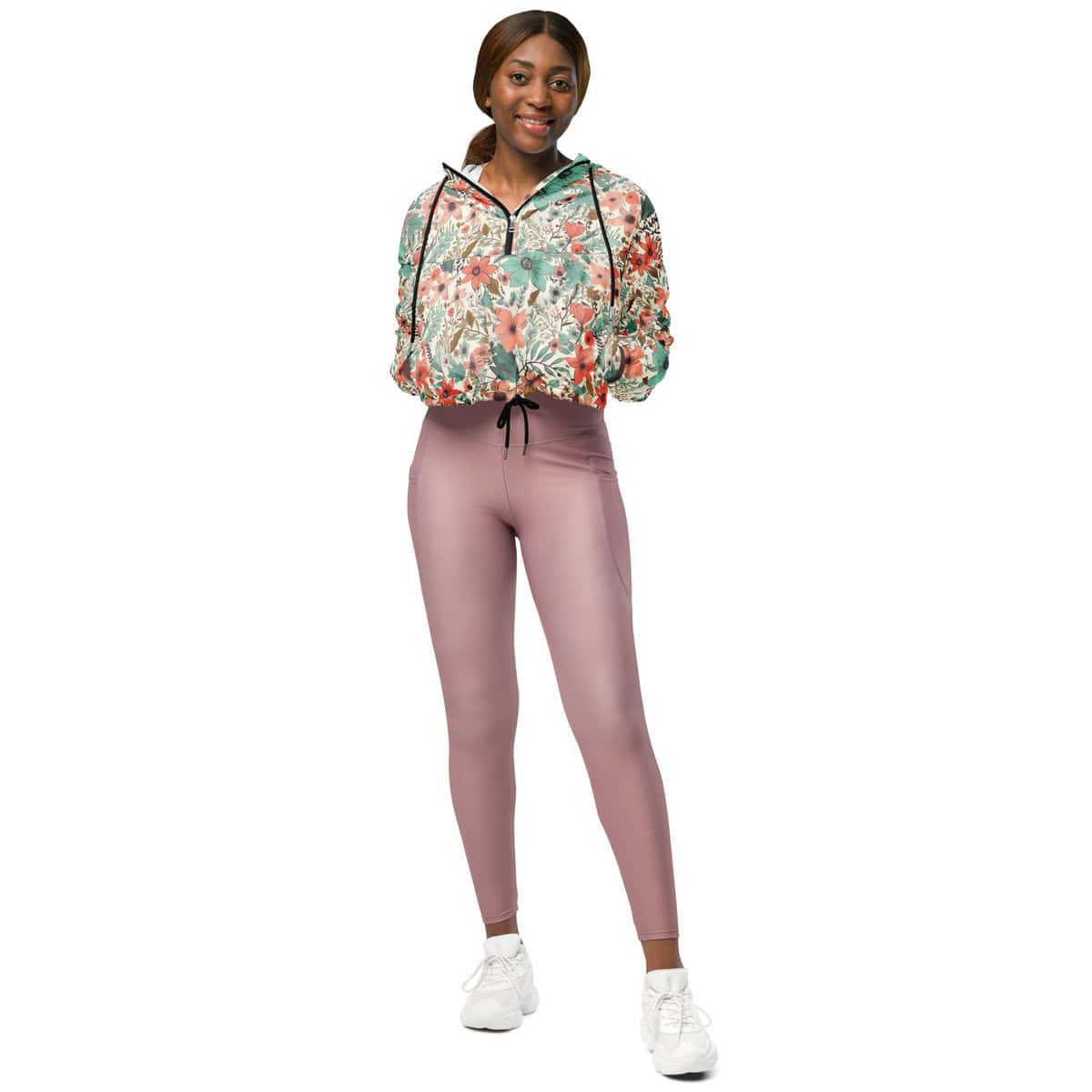 Flower field | Women’s cropped windbreaker